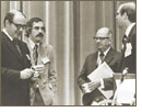 Hamer Budge (second from right); Alan Levenson (far left); Richard Rowe (second from left); and Andrew Steffan (far right). Courtesy of Richard Rowe