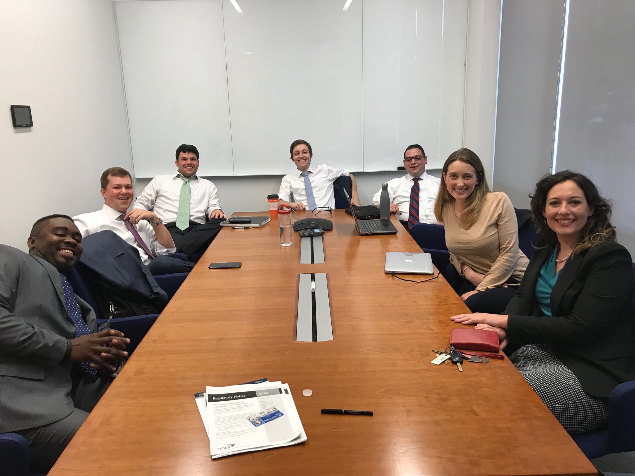 George State University College of Law students wait to attend Investor Town Hall at the SEC's Atlanta Regional Office