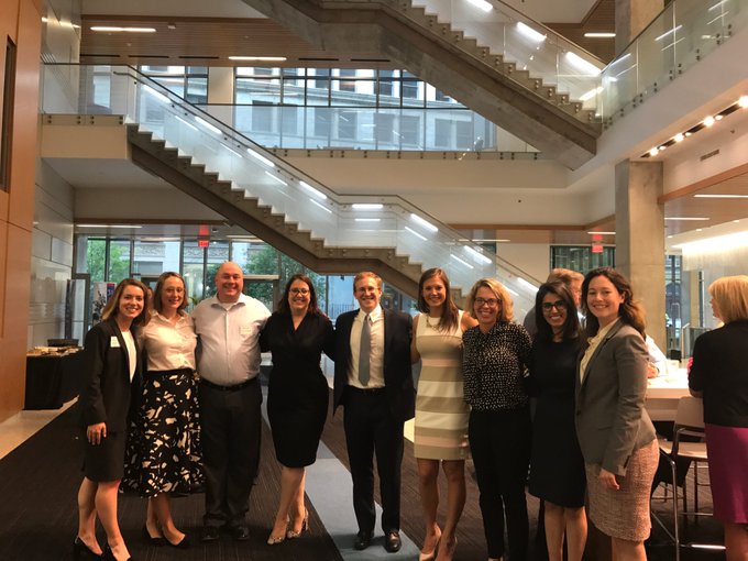 George State University College of Law Investor Advocacy Clinic's students pose with faculty and SEC staff at SEC's Atanta Regional Office