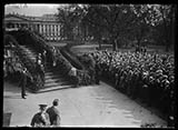 President Calvin Coolidge addresses members of Investment Bankers Association