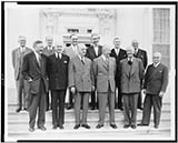 Supreme Court Justices visit President Dwight Eisenhower