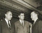 Milton Cohen (left) with Frederick Moss, Boston Stock Exchange and John Weithers, Midwest Stock Exchange