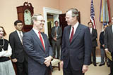 Richard Breeden and President George H.W. Bush 