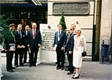 SEC Commission and Staff outside the Budapest Stock Exchange