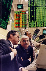 William Brodsky (left) and U.S. Senator Christopher Dodd
