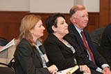 Sara Cortez, SEC Commissioner Elisse Walter and Harvey Goldschmid