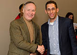 Bill Wiggins was hired in 2006 as a Budget Officer and left in 2020 as a Senior Deputy Chief Administrative Officer, seen here with Board Member Lew Ferguson.