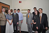 Georgia Secretary of State Brian Kemp and representatives from the Georgia Securities Division visit the Georgia State University Investor Advocacy Clinic.