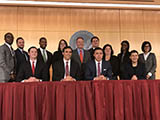 George State University College of Law Investor Advocacy Clinic's students  pose with faculty and SEC staff at SEC's Atanta Regional Office Investor Town Hall